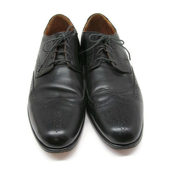 Cole Haan  Black Italian Calfskin Wingtip Derbys Size US 10 M   Made In USA - Picture 8 of 11